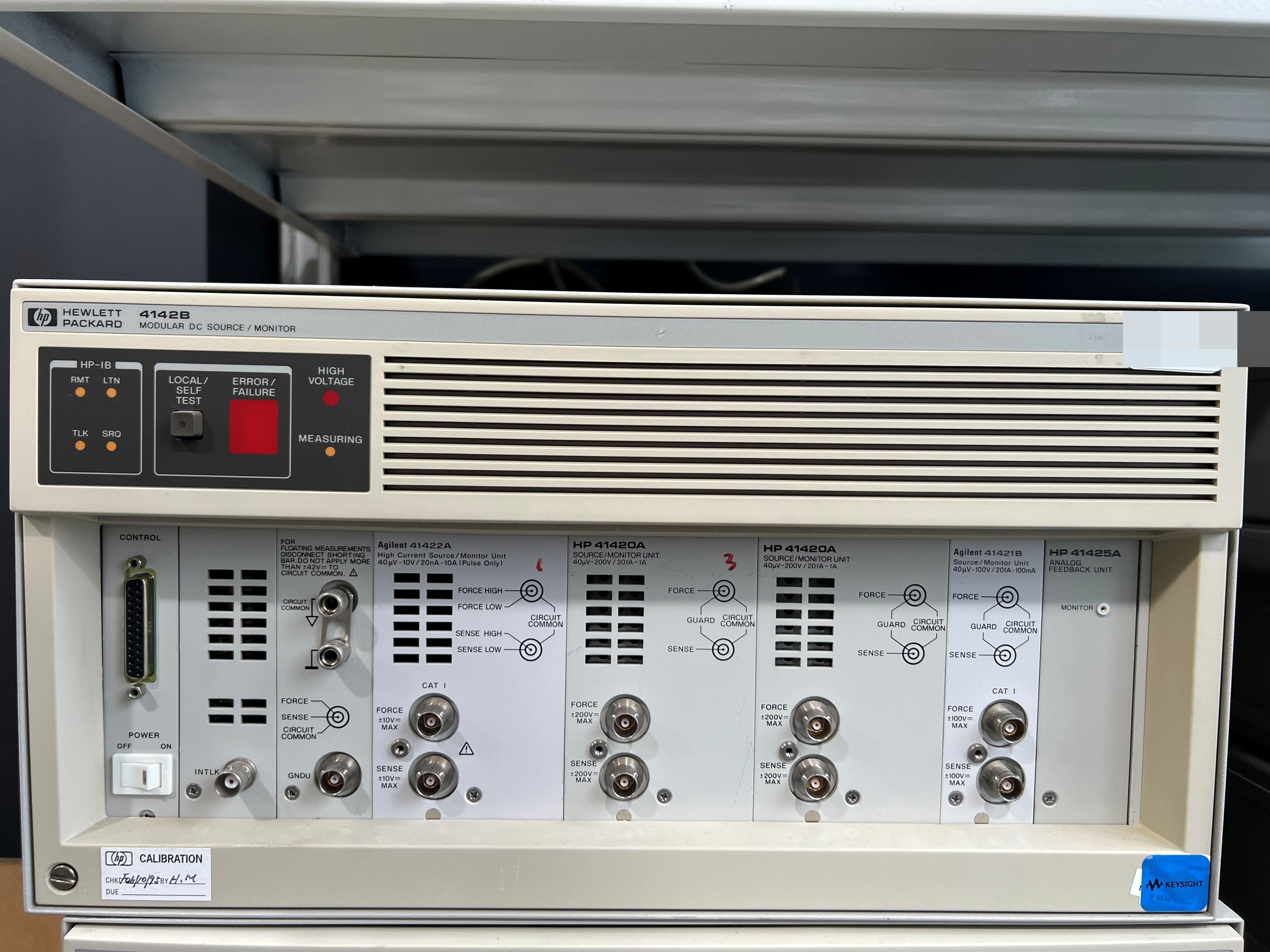 [중고] [1개월렌탈] HP / Keysight / Agilent 모듈식 DC 소스 / 모니터 4142B