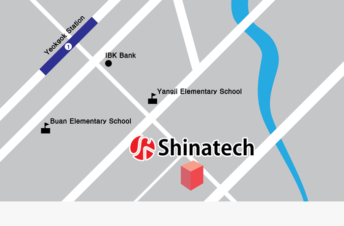 A914 Shinatech Inc., SKV1center, 88, Bugwang-ro, Guro-gu. Seoul, Republic of Korea